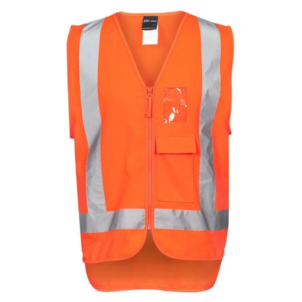 Mens Hi Vis Zip (D+N) TTMC-W Vest Thumbnail
