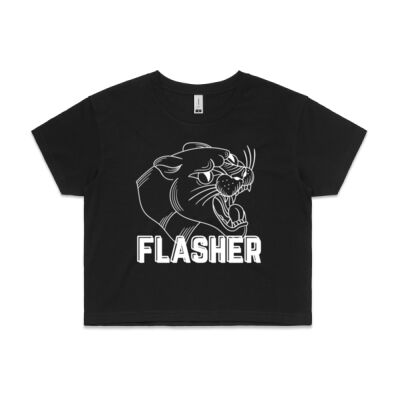 FLASHER Panther Crop - Black Thumbnail